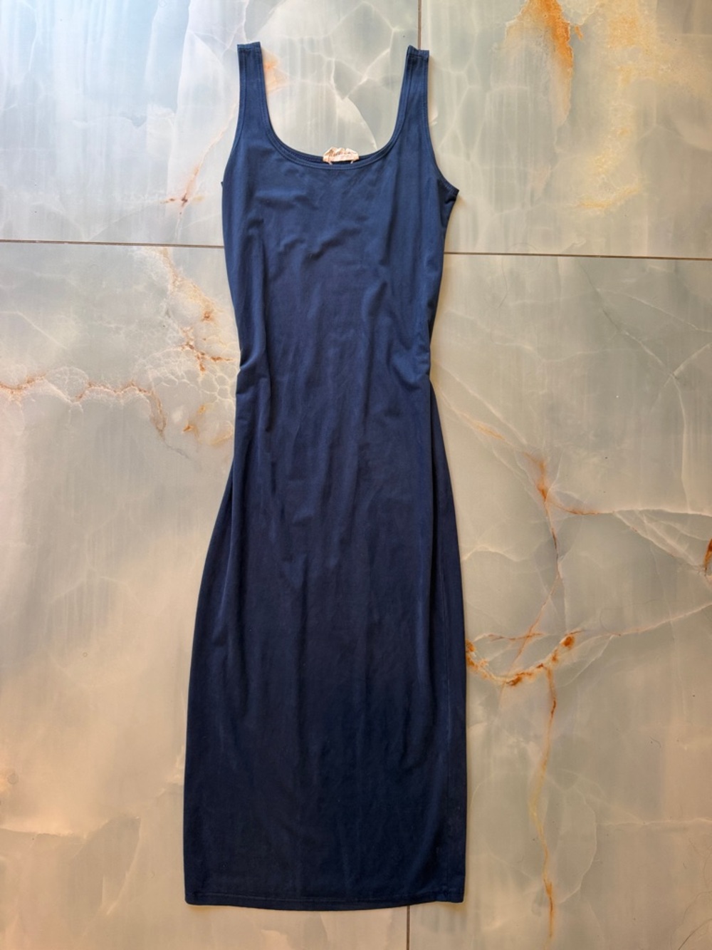 Classic Navy Scoop Neck Tank Dress - Women's